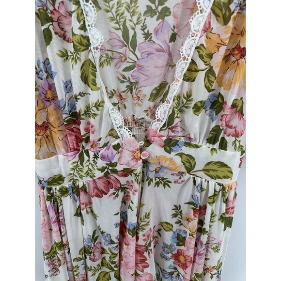 L.I.F.E. Womens Boho Cottage Fairy Floral Flutter Sleeve Cardigan Duster Hi Low - Picture 4 of 7